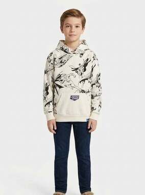 Puma x DC Comics Justice League All-Over Print Hoodie Boys Youth Large L